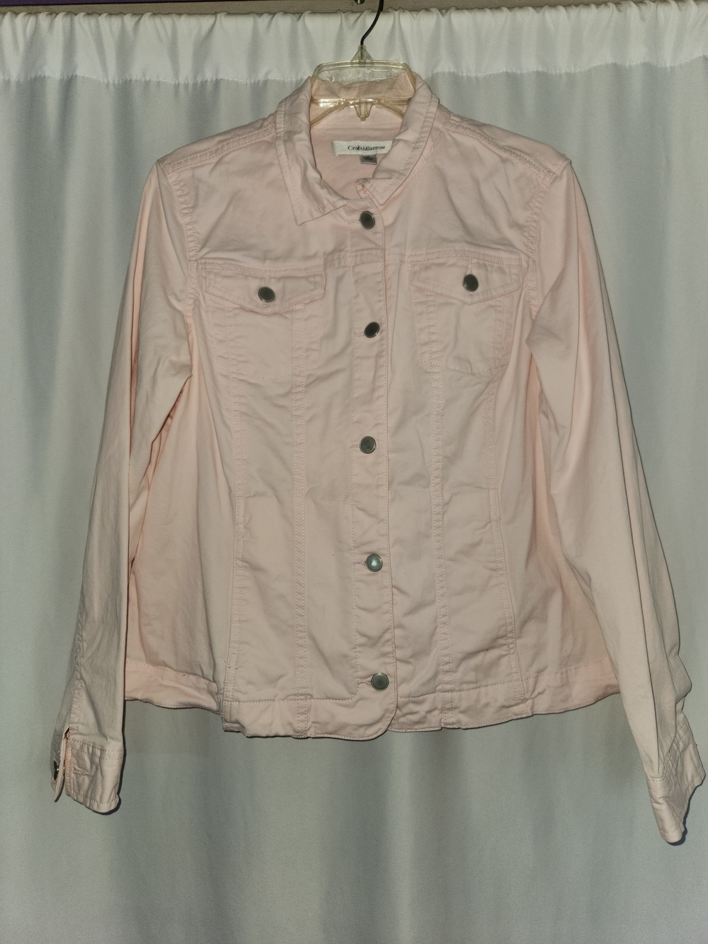 croft & barrow Soft Pink Denim Jacket #Barbiecore #smooth #classic #timeless